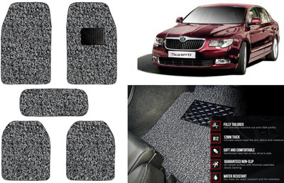 Auto Kite Plastic, PVC Standard Mat For  Skoda Superb(Black, Grey)