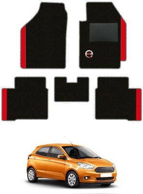 elegant Polypropylene Standard Mat For  Ford Figo(Black, Red)