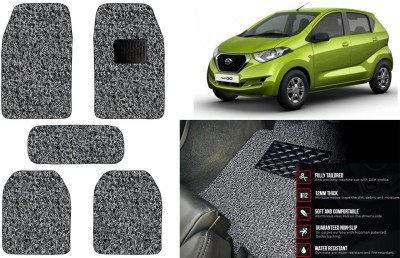 Auto Kite Plastic, PVC Standard Mat For  Datsun Go(Black, Grey)