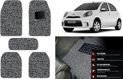 Auto Kite Plastic, PVC Standard Mat For  Nissan Micra Active(Black, Grey)