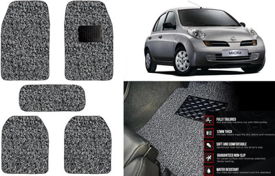 Auto Kite Plastic, PVC Standard Mat For  Nissan Micra(Black, Grey)