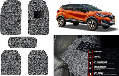 Auto Kite Plastic, PVC Standard Mat For  Renault Captur(Black, Grey)