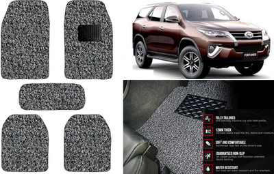 Auto Kite Plastic, PVC Standard Mat For  Toyota New Fortuner(Black, Grey)