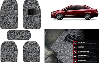 Auto Kite Plastic, PVC Standard Mat For  Fiat Linea(Black, Grey)