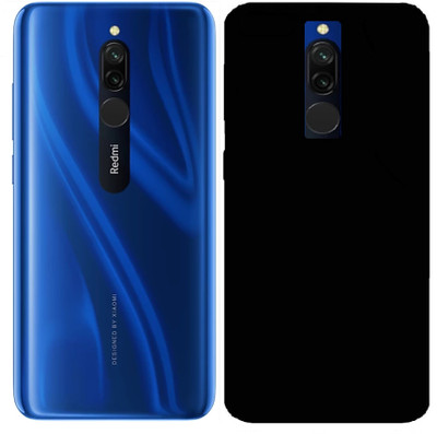Cell-loid Back Cover for Mi Redmi Note 8(Black, Pack of: 1)