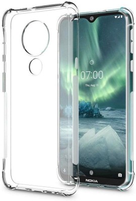 eCase Back Cover for Nokia 7.2(Transparent, Silicon, Pack of: 1)