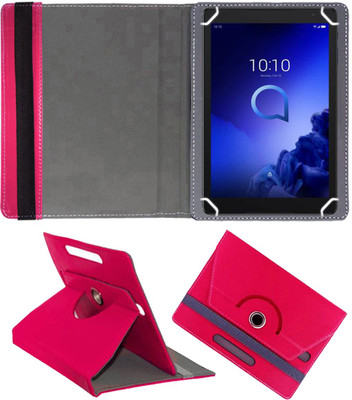 Fastway Flip Cover for Alcatel 3T 10 inch(Pink, Cases with Holder, Pack of: 1)