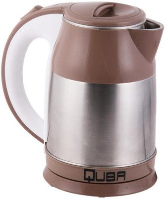 Quba 7511 Electric Kettle(1.8 L, Silver, Brown)
