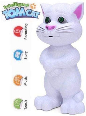 Tenmar Big Size Intelligent Touching Talking Tom Cat(White)