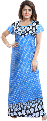 Fabme Women Maternity/Nursing Nighty(Multicolor)