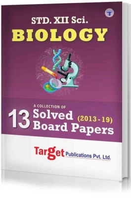 Std 12 Biology Solved Board Question Papers Book | Science HSC Maharashtra State Board | Std 12th Previous Years Question Bank From 2013 - 2019 For 2021 Examination(Paperback, Content Team at Target Publications)