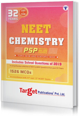 32 Years NEET And AIPMT Chemistry Chapterwise Previous Year Solved Question Paper Book (PSP) | Topicwise MCQs With Solutions | 1988 To 2019 | Smart Tool To Crack NEET 2020(Paperback, Content Team at Target Publications)