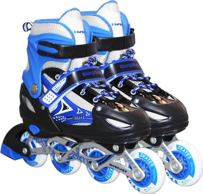 Roztocze Adjustable Inline Roller Skates Shoes | High Quality Skate Roller In-line Skates - Size Free  UK(Multicolor)
