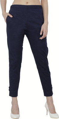 AAKRITHI Regular Fit Women Blue Trousers