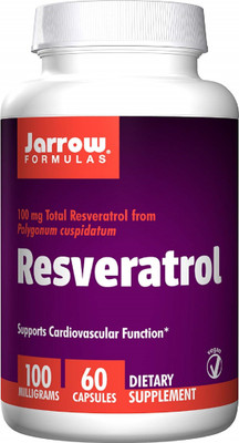 Jarrow Formulas Resveratrol, 100 mg, 60 Veggie Caps(100 mg)