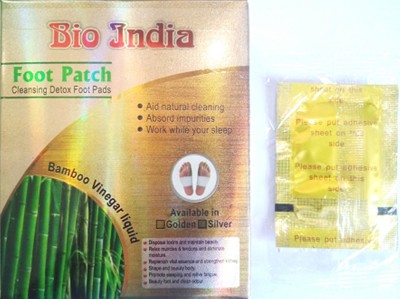 BIO INDIA Cleansing Detox Foot 30 Pads Free Size(450 g)