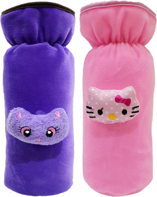 BRANDONN High Quality Velvet Shearing Soft Bottle Cover With Teddy(Multicolor)