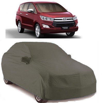 CORASS Car Cover For Toyota Innova Crysta (With Mirror Pockets)(Grey)