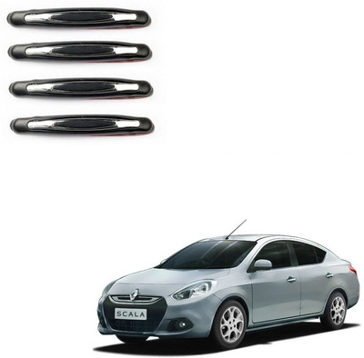 Autofetch Plastic Car Door Guard(Black, Pack of 4, Renault, Scala)