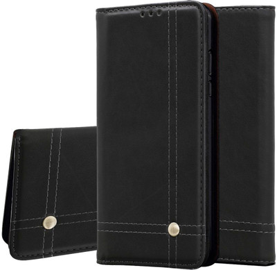 Cubix Book Cover for VIVO V17 PRO(Black, Magnetic Case)