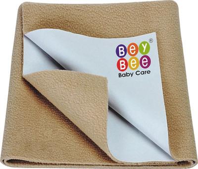 BeyBee Cotton Baby Bed Protecting Mat(Beige, Large)