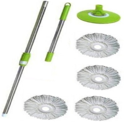 Majron MOP Sticks & Refill MJ-020 Wet & Dry Mop(Green)