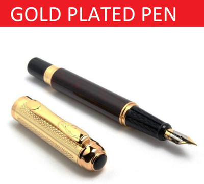 Hayman 24 CT Gold Plated Fountain Pen(Ink Color - Blue,Black)