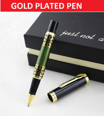 Hayman 24 CT Gold Plated Roller Ball Pen(Ink Color - Blue)
