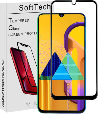 SoftTech Edge To Edge Tempered Glass for Samsung Galaxy M30s(Pack of 1)