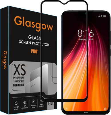 Glasgow Edge To Edge Tempered Glass for Mi Redmi Note 8, Redmi Note 8(Pack of 1)