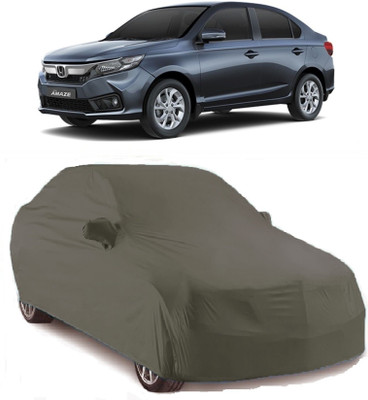 CORASS Car Cover For Honda Amaze (With Mirror Pockets)(Grey)