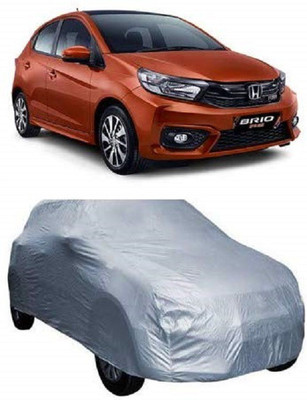 SS Mart Car Cover For Honda Brio (Without Mirror Pockets)(Silver, For 2018, 2019 Models)