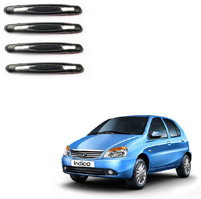 Autofetch Plastic Car Door Guard(Black, Pack of 4, Tata, Indica)