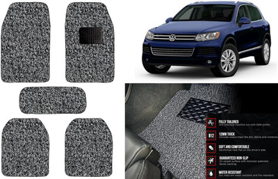 Auto Kite Plastic, PVC Standard Mat For  Volkswagen Touareg(Black, Grey)