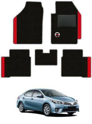 elegant Polypropylene Standard Mat For  Toyota Corolla Altis(Black, Red)
