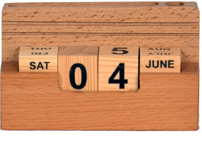 SMART WORLD 2 Compartments brown desk organiser(Brown)
