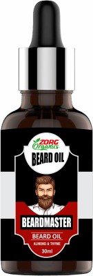 Zorg Organics Beard Growth Oil - Almond and Thyme Hair Oil(30 ml)