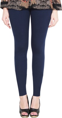 Aditi Fashion Ankle Length  Western Wear Legging(Dark Blue, Solid)