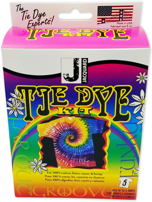 Jacquard FUNKY-GROOVY TIE-DYE KIT(Set of 3, Magenta, Yellow, Turquoise)
