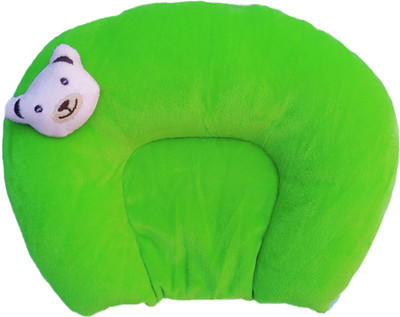 Customary Polyester Fibre Nature Sleeping Pillow Pack of 1(Green, Red)