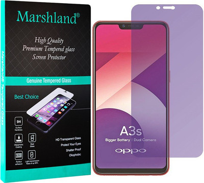 MARSHLAND Tempered Glass Guard for Oppo A3s(Pack of 1)