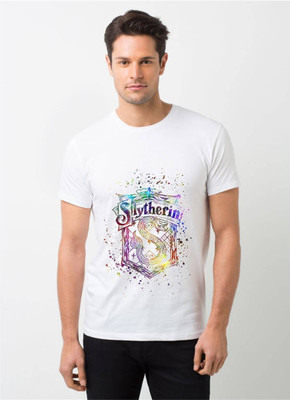 HamsaMART Printed Men Round Neck White T-Shirt