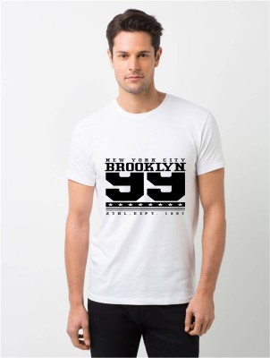 HamsaMART Printed Men Round Neck White T-Shirt