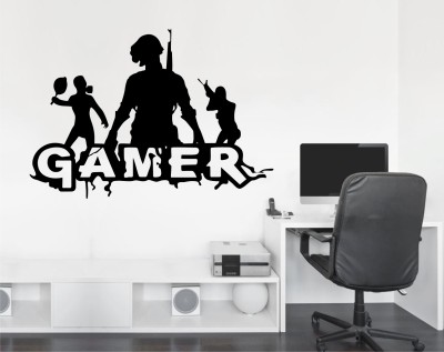 Decal O Decal 40 cm PUBG-Gamer Wall Stickers (PVC Vinyl,Multicolour) Self Adhesive Sticker(Pack of 1)