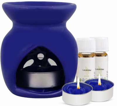 Quinergys Lavender Diffuser Set Unique Gift & Tealight Candles - 89F3(1 Units)