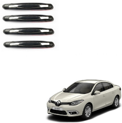 Autofetch Plastic Car Door Guard(Black, Pack of 4, Renault, Fluence)