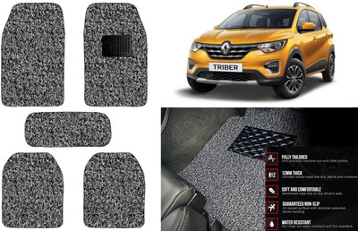 Auto Kite Plastic, PVC Standard Mat For  Renault Triber(Black, Grey)