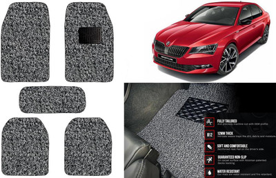 Auto Kite Plastic, PVC Standard Mat For  Skoda Superb(Black, Grey)