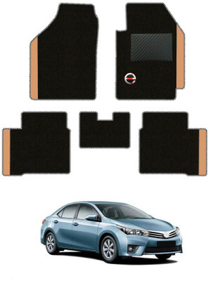 elegant Polypropylene Standard Mat For  Toyota Corolla Altis(Black, Beige)
