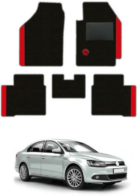 elegant Polypropylene Standard Mat For  Volkswagen Jetta(Black, Red)
